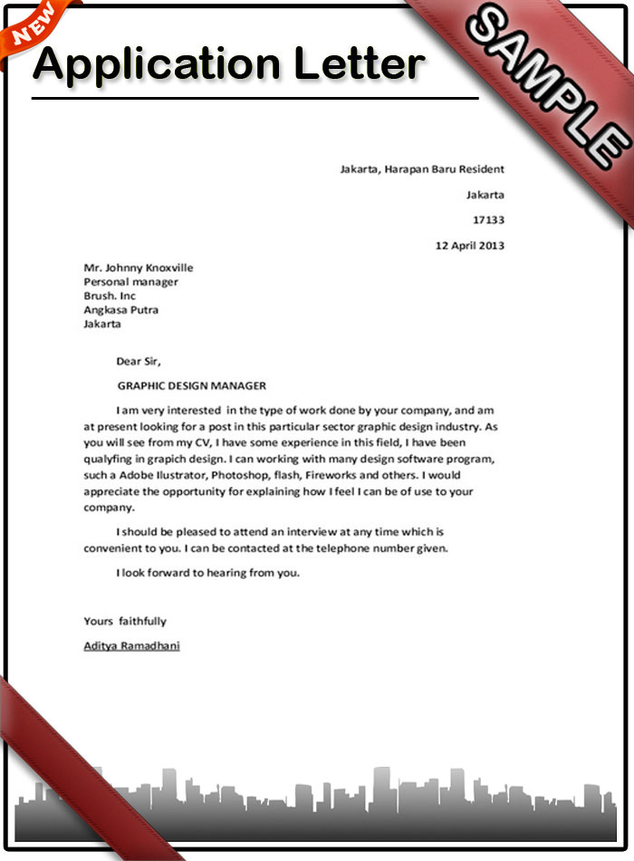 Application Letter